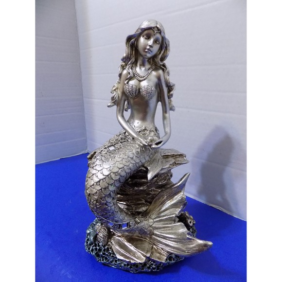 NEW Mermaid Figurine Statue Coastal Nautical Home Decor - Picture 4 of 7